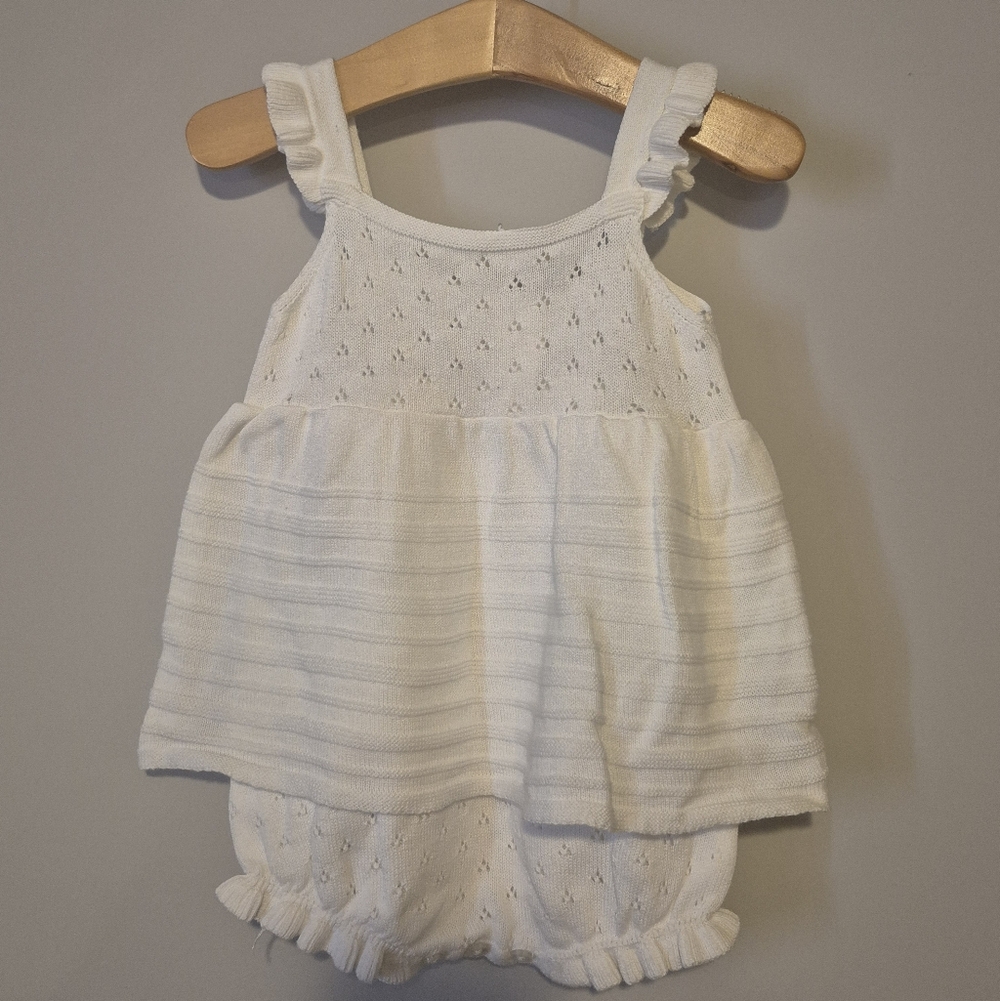 Elegant White Kids Sleeveless Top